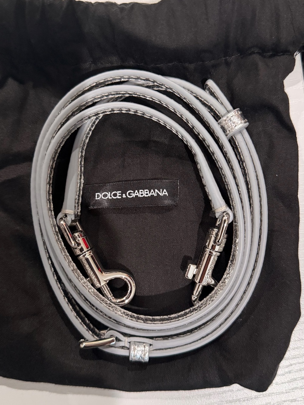 Dolce & Gabbana Silver Crystal-Embellished Top Handle Clutch - Picture 9 of 12